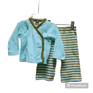 NWOT Tea Collection Teal and Dark Green Matching Set